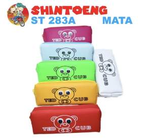 Tempat Pensil Teddy Kanvas Sleting ST 283A Mata