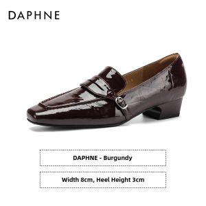 Daphne | Chunky Heel Oxford Shoes Slip-on Loafers