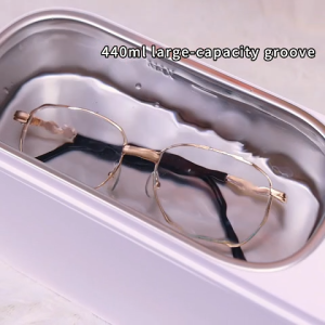 MeeGoo Ultrasonic Cleaner Machine UV Sterilization Portable Sonic High Frequency Washing Glasses
