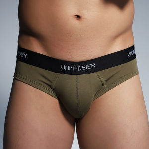 [99 Yuan for 3 Pieces] Classic Silm Three-Dimensional Version Pure Color All Cotton Briefs Unmadsier Rock Also Men
