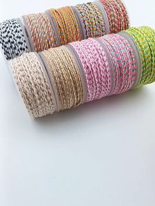 (2 mét) Dây bện đài loan nhiều màu sắc mang phong cách Tây Tạng dây KHÔNG co dãn chống mài mòn. Nguyên liệu DIY