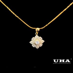 M1637 Mặt và Dây chuyền nữ đính đá CZ cao cấp UHA