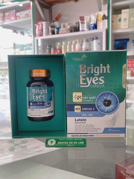 Viên uống bổ mắt chăm sóc mắt viên uống bổ mắt  BRIGHT EYES OMEGA Sản Phẩm Chính Hãng 100% - 30 viên