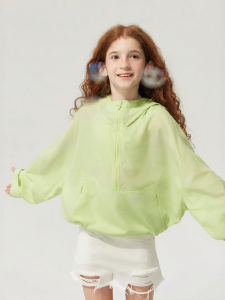 JOLLY BEAN | Lightweight Hooded UV Protective Jacket for Girls