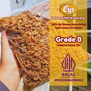 Bawang Merah Goreng 1 KG Grade B Bawang Goreng Termurah Bawang Goreng Asli