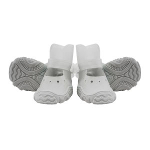 HamshMoc 4pcs Comfort Dog Shoes Lightweight Pet Boots Breathable With Anti Slip Sole Paw Protectors For Dogs Puppy Walking Outdoor