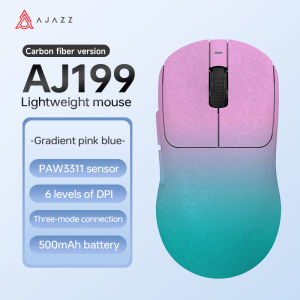 AJAZZ | Ajazz AJ199 Carbon Fiber Wireless Gaming Mouse PAW3311 Sensor 6 Levels of DPI Tri Mode Office Mouse