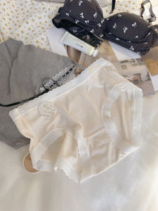 Quần Lót Nữ Lụa Tơ Tằm Cạp Vừa Mùa Xuân 2024 Quần Lót Tam Giác Thoáng Khí Màu Trơn Quần Lót Nữ Trẻ Tuổi