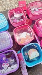 กระเป๋าสตางค์ใส่เหรียญ PVC หน้ากระเป๋าสีใส ลายการ์ตูนซานริโอ้น่ารักๆ ลิขสิทธิ์แท้ พร้อมส่ง