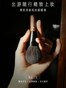 ชุดแปรงแต่งหน้าเคลื่อนที่ Soulshow Mini Travel Size ขนสัตว์แท้ เครื่องมือดูแลผิวสำหรับผู้หญิง อุปกรณ์แต่งหน้าสำหรับเดินทาง