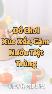 [Đồ chơi giáo dục] Đồ Chơi Xúc Xắc Bộ Gặm Nướu Tiệt Trùng Cho Bé 0 - 6 Tháng