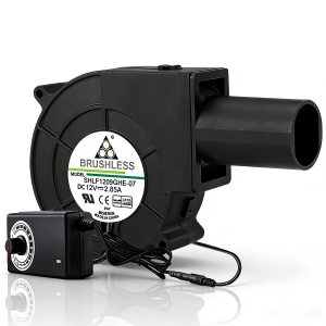 Adjustable Speed High Air Volume 9733 Turbo Blower Fan 220V To 12V For Waste Oil Stove Firewood BBQ Stove Industrial Turbo Fan