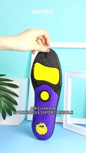 Air Cushion Shock Absorption Shoe Insoles Massage Dot Arch Support Insole Streamline Shoe Pad 1pair
