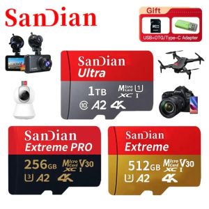 SanDisk 100% original TF/SD micro card 128GB/256GB/512GB/1TB2TB flash card can be used for mobile phones computer cameras MP3/MP4 at high speed