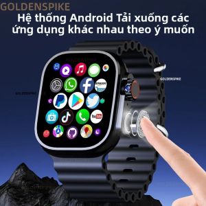 Đồng Hồ Thông Minh DW100 Pro Phiên Bản 4G Có Camera Xoay Mở Khóa Vân Tay Màn Hình Cảm Ứng Khe Cắm SIM WiFi Gọi Video Dành Cho Android
