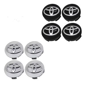 4Pcs/Set 62MM 3D Emblem Car Wheel Hub Center Cap for Toyota Innova RAV4 Reiz Camry Corolla Avanza