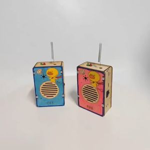 Máy Bộ Đàm Stem Đồ Chơi Lắp Ráp Thủ Công Vật Lý Thí Nghiệm Khoa Học Gồm 2 Bộ Thiết Bị