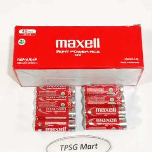 Pin Maxell AA (2A) 1.5V (AA / 1.5V / R6P(AR) / SUM-3) chính hãng / Hộp 40 Viên (10 Vĩ 4 Viên)