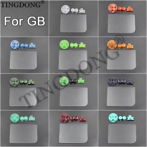 For GB DMG Classic: Glass Screen Lens & D-pad A B Buttons Replacement Repair Kit
