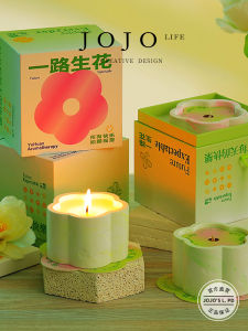 Jojos L PD Mr. Grocery Fragrance Candle Cup Planting Set Gift Box Ornament Souvenir Indoor Home Decorative Aromatherapy