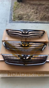 [FREE LOGO BLACK] FRONT BUMPER GRILL TOYOTA  CAMRY ACV40 ACV41 ACV50 2006-2014 GLOSS BLACK TRD GR