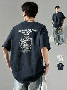 SZON | Áo Thun Mùa Hè Thời Trang Từ Cotton In Sóng