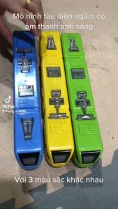 Đồ chơi tàu điện ngầm có âm thanh và ánh sáng với chệ độ tự chạy nhiều màu sắc