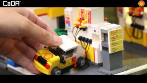 CaDA Shell Retail Station Brick Building Mechanical Master DIY Blocks Toy Set C66026W