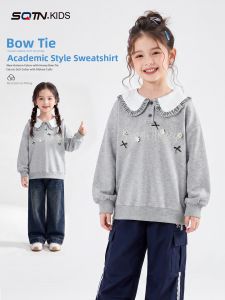 SQTN.KIDS | Casual Polo Sweatshirt For Girls