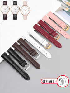 Genuine Leather Watch Band Womens Fit DW Feiyada EBOHR Tiansuo Casio 12 14 16 18mm Pink Strap