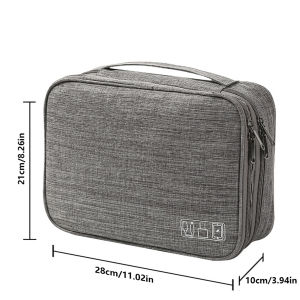 Cable storage bag waterproof digital electronic organizer portable USB data line charger plug storage bag travel cable organizer
