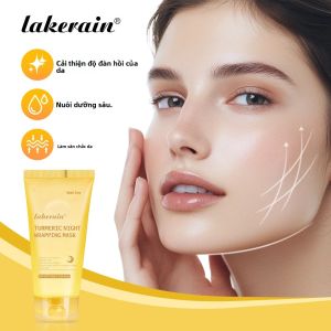 Mặt Nạ Ngủ Lột Tế Bào Chết Kojic Acid & Nghệ 75ml Dưỡng Ẩm Collagen Thủy Phân 8 Giờ Làm Trắng Da & Chống Lão Hóa