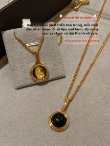 GOOYNN | Dây Chuyền Mặt Dài Đá Mắt Hổ Thiên Nhiên Elegance