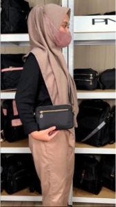 Peonia PNA INKYUNG Water Resistant Tas HP Kecil Selempang Wanita Elegant Outdoor Sling Bag Anak Remaja Perempuan Crossbody Travel Shoulder Trendy Fashion Cewek Casual Pesta Style