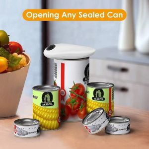 Electric Can Opener Multifunctional  Plastic Bottle Opener Kitchen Small Tool Safety Smooth Jar Bottle Opener Without Battery