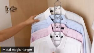 Móc Áo Chrome Thông Minh 5 trong 1 ECODEALS - Cứng cáp chắc chắn tiết kiệm 80% không gian