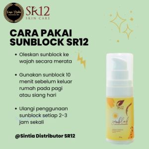 Sunbclock SR12 SPF 30 Untuk Melindungi Kulit DarinPaparan Sinar Matahari Anti Belang Semua Kulit ORI