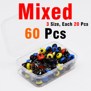 Topranc Brand Fishing Floating Durable Space Beans with Swivel Rings for Sea Fishing Rotate Bobber Connectors Sea Fishing Tackle