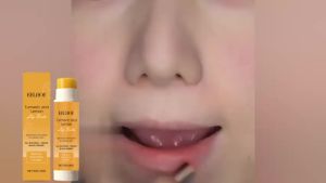 EELHOE | Turmeric Lemon Lip Balm Moisturizing Soothing Lip Care Brightens Dull Lips Dryness Relief Pre-Makeup Base Natural Hydrating