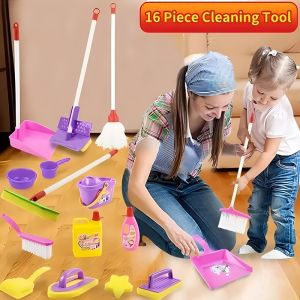 Childrens Cleaning Dustpan Broom Broom Cleaning Toy Baby Mop Mini Tool Set Play House Toy