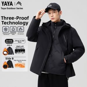 YAYA | 3-in-1 Waterproof Breathable Mens Insulated Down Jacket