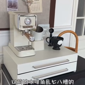 ●SG Stock● Microwave Oven Holder Oven Stand Oven Rack Rice Cooker Stand Rack Air Fryer Holder Coffee Machine Holder Coffee Machine Stands Metal Drawer Coffee Capsule Storage Drawer Instant Powder Drink Storage Countertop Organizer Rack Kitchen Rack