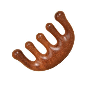 FURENJILI | Sandalwood Anti-Static Five-finger Massage Comb