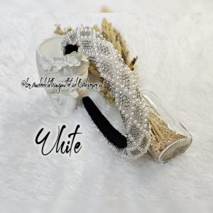 BANDO MUTIARA PERMATA ORI BKK IMPORT PREMIUM / BANDO SULTAN ELASTIS ELEGAN / BANDO BERLIAN MEWAH KOREAN STYLE / BANDO BERLIAN IMITASI BERKILAU / RHINESTONE LUXURIOS HAIRBAND / IKK7725