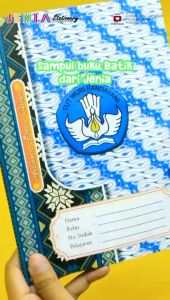 SAMPUL BUKU TULIS BATIK KERTAS (Isi 20 Lembar) | Ukuran KWARTO (Buku Sidu) & BOXY (Buku Campus) - Sampul Buku Sekolah Premium & Tebal