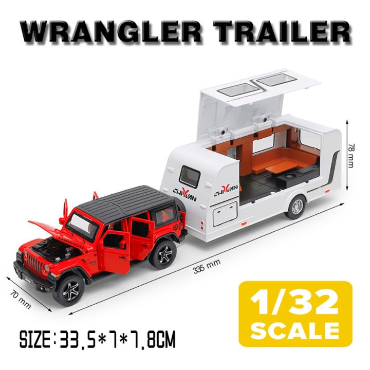 Escala 1:32 Jeep Wrangler Rubicon 1941 Carro Modelo Fundido Fora De Estrada Com Luz Sonora Retratil Mini Auto