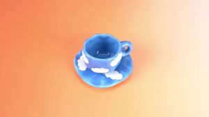 Hand‑Painted Flower Ceramic Coffee Mug Set Home Office Coffee Cup With Plate Breakfast Milk Juice Tea Handle Cup Gift Drinkware