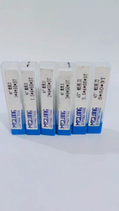 QBLADE CNC Mata End Mill 1-6mmX50mm HRC45 4 Flute Hitam