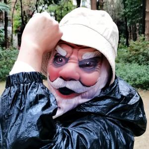 Funny White-Haired Old Man Full-Face Mask — A Prank Essential for Men. Street-style Ready for Indoor or Outdoor Parties