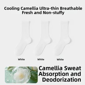 FENGTING | Women Summer Lightweight Mulberry Silk Comfortable Breathable No Bone Design Socks